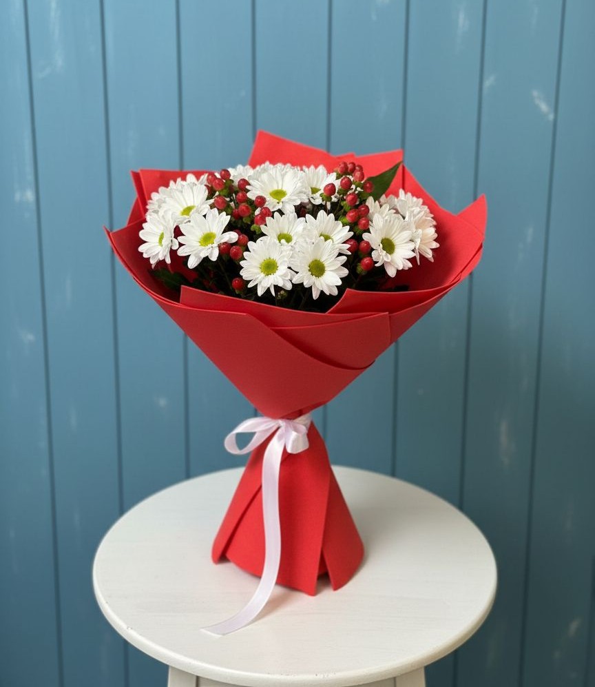 Букет цветов из: Хризантемы в Теткино