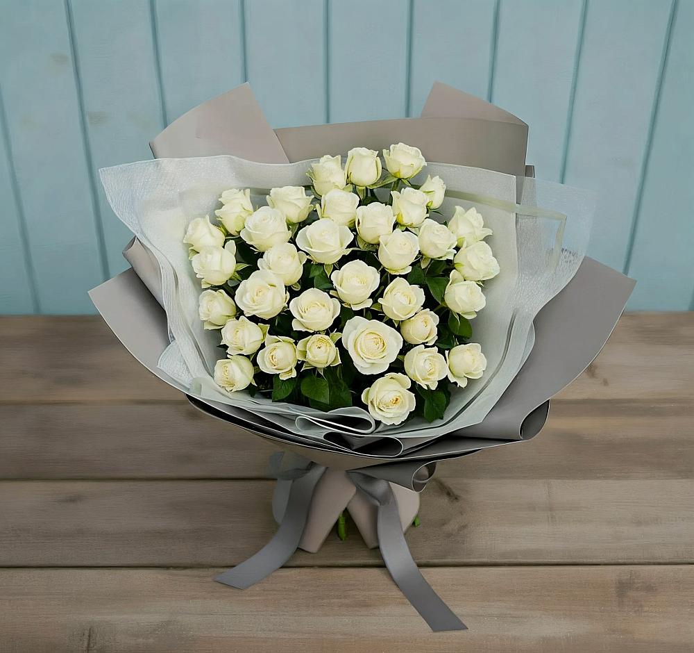 Букет Белоснежная нежность в Теткино