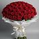 Букет 101 Красная роза Блэк Мэджик в Теткино