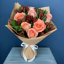 Букет цветов из:  Розы и Альстромерии в Теткино