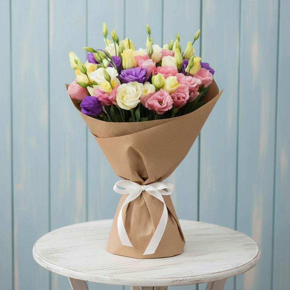 Букет цветов из: Лизиантусы в Теткино