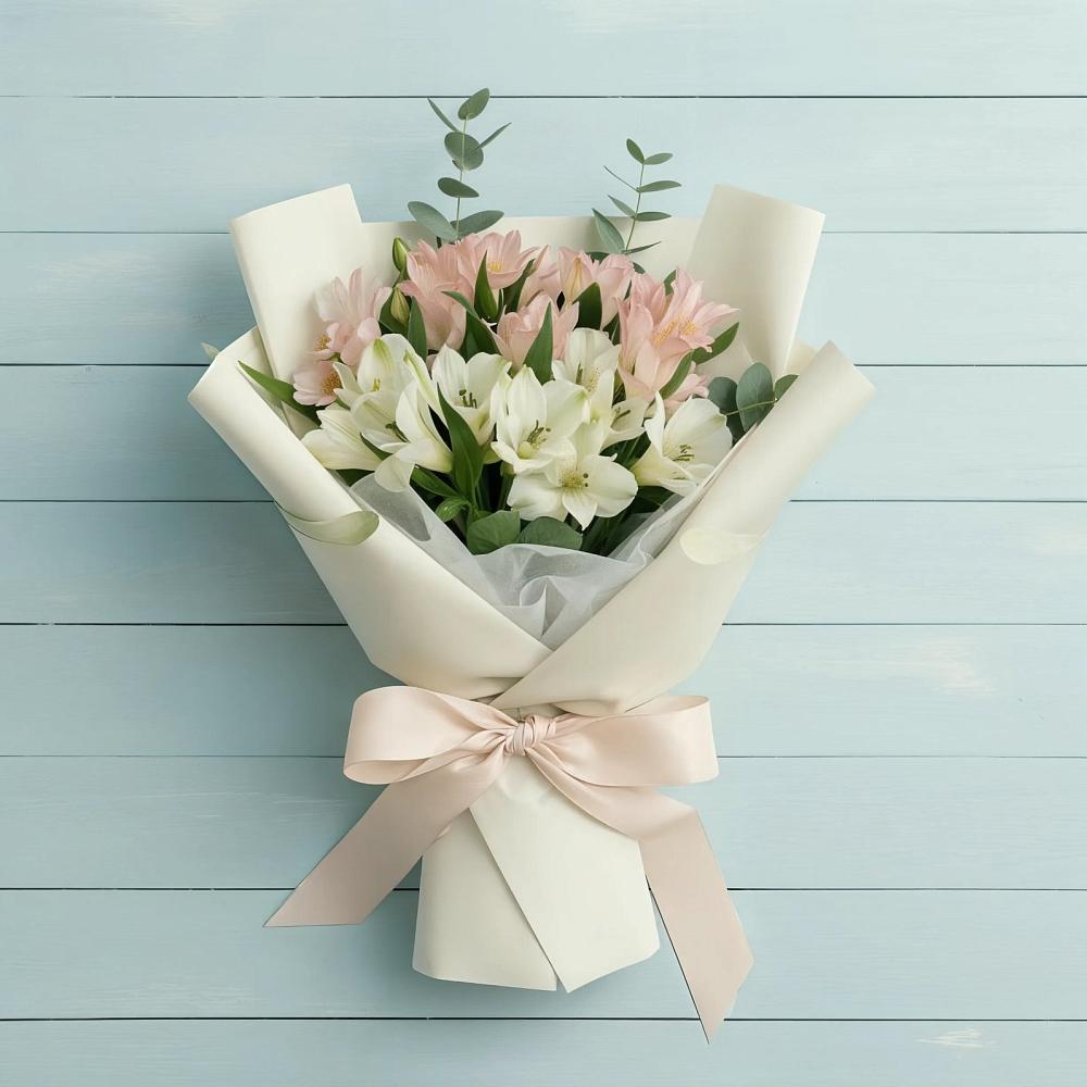 Букет цветов из: Альстромерии в Теткино