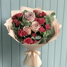 Букет цветов из:  Гвоздики и Розы в Теткино