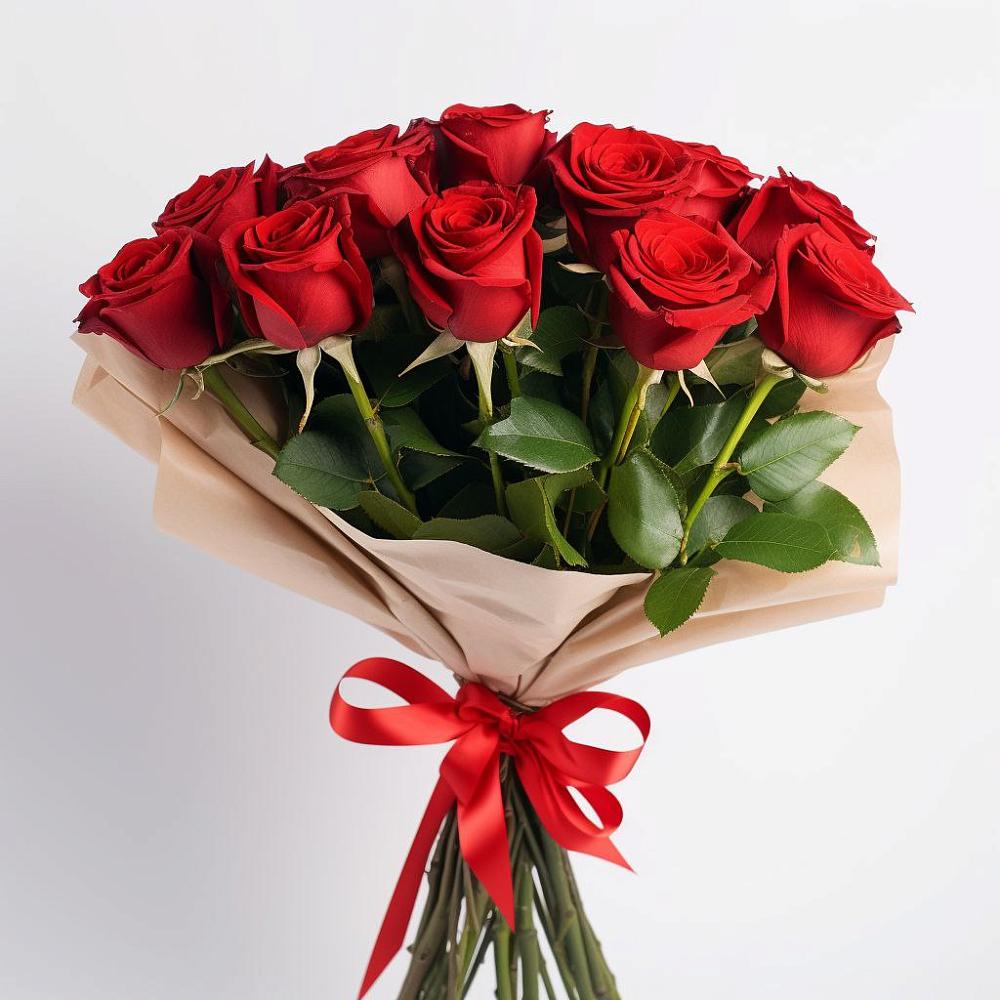 Букет 11 Красных роз Эдлесс Лав в Теткино